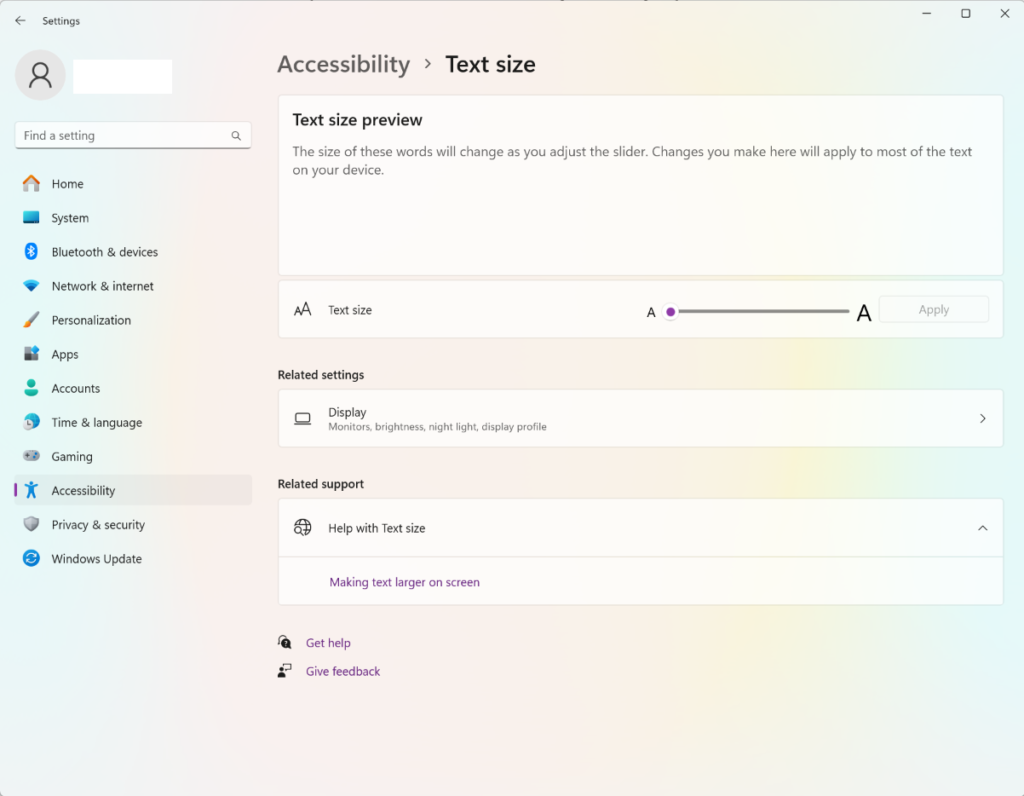 Reduce eye strain with monitor settings